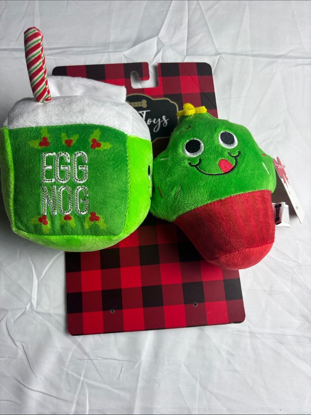 BNWT Woof Dog Toys W/Squeakers 2 pack